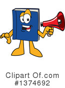 Blue Book Clipart #1374692 by Mascot Junction