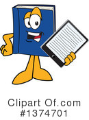 Blue Book Clipart #1374701 by Mascot Junction