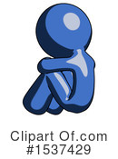 Blue Design Mascot Clipart #1537429 by Leo Blanchette