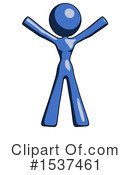 Blue Design Mascot Clipart #1537461 by Leo Blanchette
