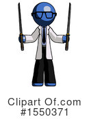 Blue Design Mascot Clipart #1550371 by Leo Blanchette
