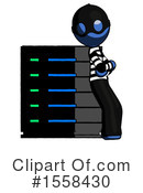 Blue Design Mascot Clipart #1558430 by Leo Blanchette