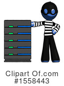 Blue Design Mascot Clipart #1558443 by Leo Blanchette