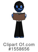 Blue Design Mascot Clipart #1558656 by Leo Blanchette