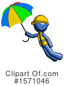 Blue Design Mascot Clipart #1571046 by Leo Blanchette
