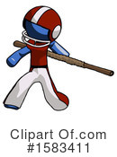 Blue Design Mascot Clipart #1583411 by Leo Blanchette