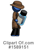 Blue Design Mascot Clipart #1589151 by Leo Blanchette