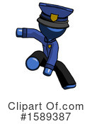 Blue Design Mascot Clipart #1589387 by Leo Blanchette