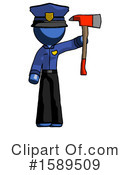 Blue Design Mascot Clipart #1589509 by Leo Blanchette
