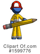 Blue Design Mascot Clipart #1599776 by Leo Blanchette