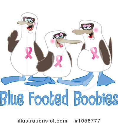 Blue Footed Boobie Clipart #1058777 by Mascot Junction