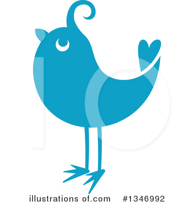 Blue Birds Clipart #1346992 by Vector Tradition SM