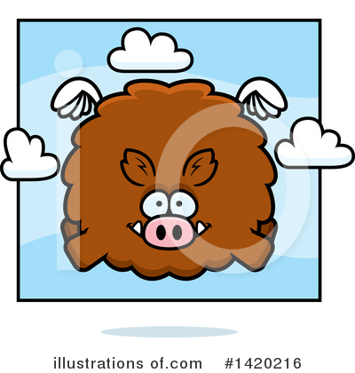 Boars Clipart #1420216 by Cory Thoman
