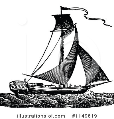 Royalty-Free (RF) Boat Clipart Illustration by Prawny Vintage - Stock Sample #1149619