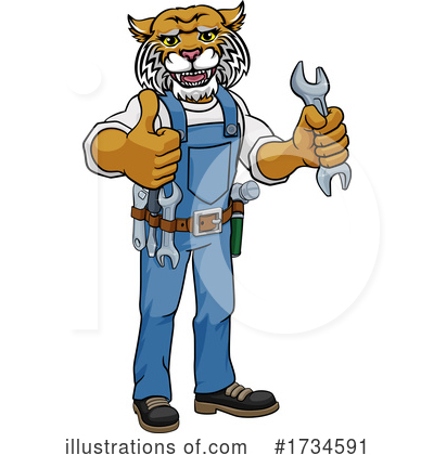 Royalty-Free (RF) Bobcat Clipart Illustration by AtStockIllustration - Stock Sample #1734591