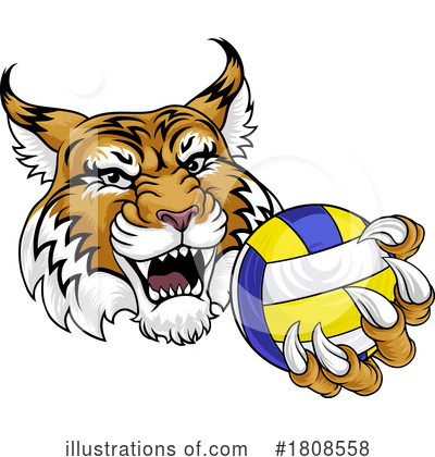 Volleyball Clipart #1808558 by AtStockIllustration