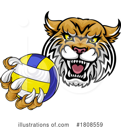 Volleyball Clipart #1808559 by AtStockIllustration