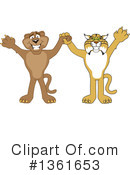 Bobcat School Mascot Clipart #1361653 by Mascot Junction