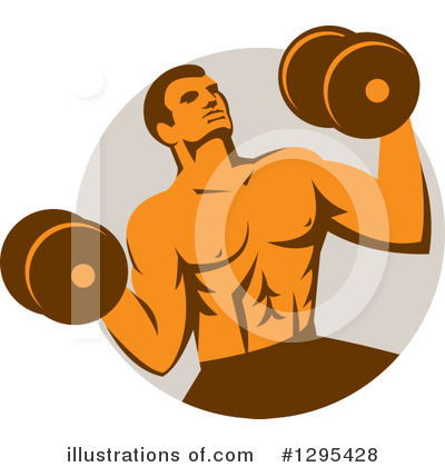 Dumbbell Clipart #1295428 by patrimonio