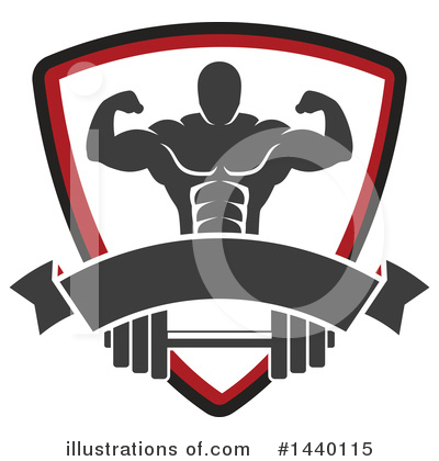Royalty-Free (RF) Bodybuilder Clipart Illustration by Vector Tradition SM - Stock Sample #1440115