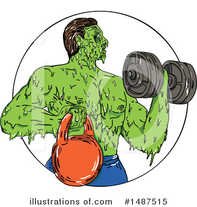 Zombie Clipart #1487515 by patrimonio