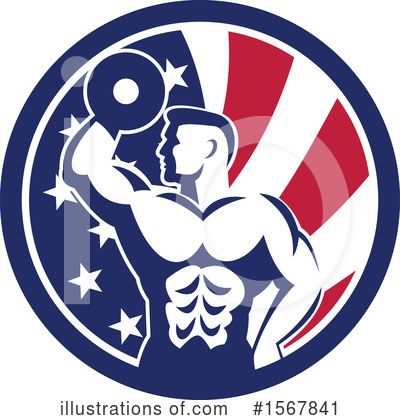 American Flag Clipart #1567841 by patrimonio
