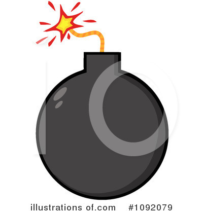 Royalty-Free (RF) Bomb Clipart Illustration by Hit Toon - Stock Sample #1092079