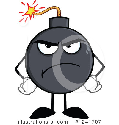 Royalty-Free (RF) Bomb Clipart Illustration by Hit Toon - Stock Sample #1241707