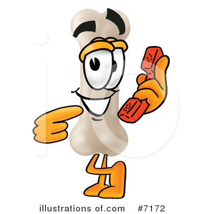 Royalty-Free (RF) Bone Clipart Illustration by Mascot Junction - Stock Sample #7172