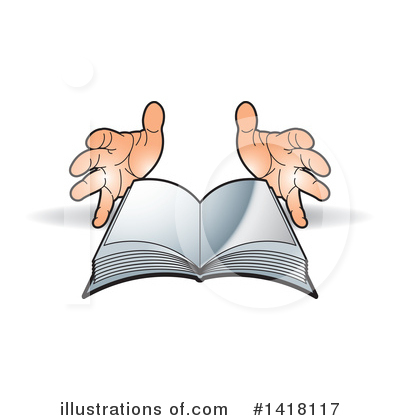 Reading Clipart #1418117 by Lal Perera