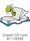 Book Worm Clipart #1172595 by Johnny Sajem