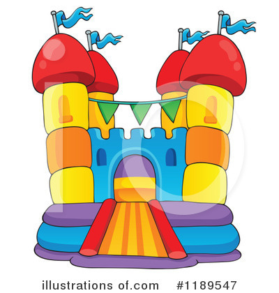 Royalty-Free (RF) Bounce House Clipart Illustration by visekart - Stock Sample #1189547