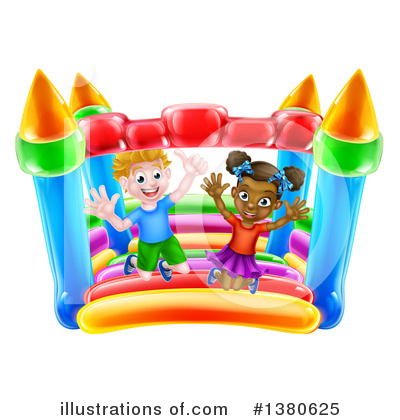 Royalty-Free (RF) Bouncy House Clipart Illustration by AtStockIllustration - Stock Sample #1380625