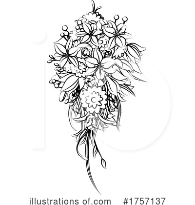 Bouquet Clipart #1757137 by AtStockIllustration