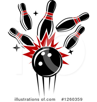 Bowling Clipart #1260359 by Vector Tradition SM