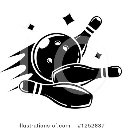 Bowling Clipart #1252887 by Vector Tradition SM