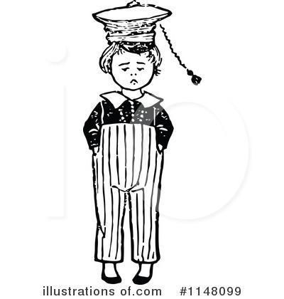 Royalty-Free (RF) Boy Clipart Illustration by Prawny Vintage - Stock Sample #1148099