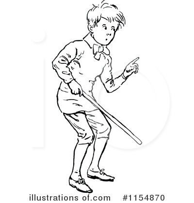 Royalty-Free (RF) Boy Clipart Illustration by Prawny Vintage - Stock Sample #1154870