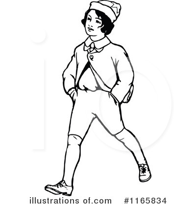 Royalty-Free (RF) Boy Clipart Illustration by Prawny Vintage - Stock Sample #1165834