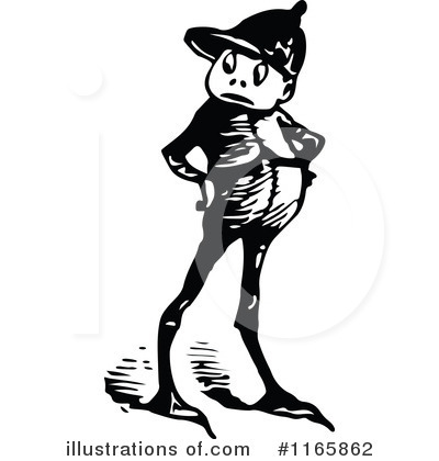 Royalty-Free (RF) Boy Clipart Illustration by Prawny Vintage - Stock Sample #1165862