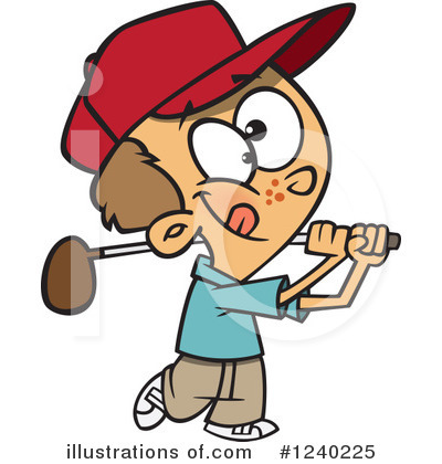 Golfer Clipart #1240225 by toonaday