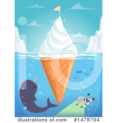 Narwhal Clipart #1478704 by BNP Design Studio