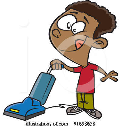 Vacuuming Clipart #1698658 by toonaday