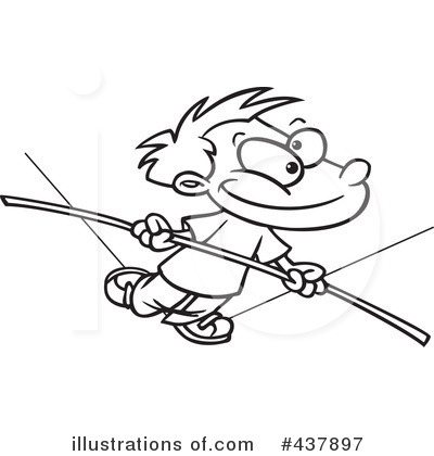 Tightrope Clipart #437897 by toonaday