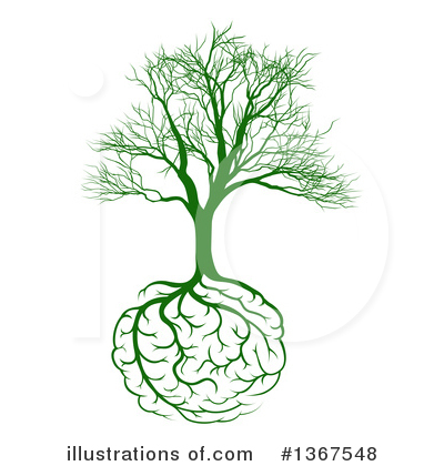 Brain Tree Clipart #1367548 by AtStockIllustration