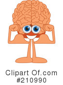 Brain Mascot Clipart #210990 by Mascot Junction