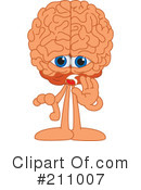 Brain Mascot Clipart #211007 by Mascot Junction