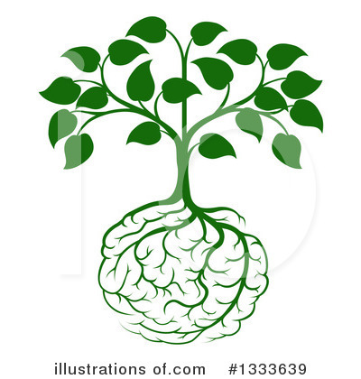Royalty-Free (RF) Brain Tree Clipart Illustration by AtStockIllustration - Stock Sample #1333639
