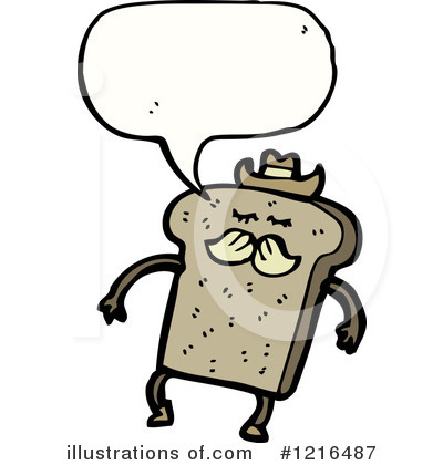 Royalty-Free (RF) Bread Clipart Illustration by lineartestpilot - Stock Sample #1216487