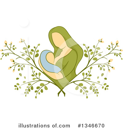Royalty-Free (RF) Breastfeeding Clipart Illustration by BNP Design Studio - Stock Sample #1346670